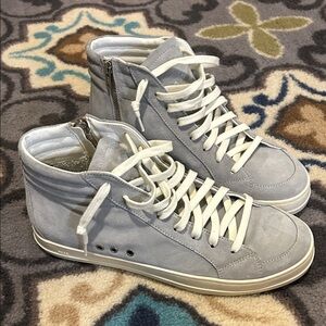 P448 Skate Gray High-Top Sneakers